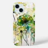 Queen Anne's Lace en Bubbles Abstract Case-Mate iPhone Case (Achterkant)