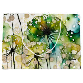 Queen Anne's Lace en Bubbles Abstract Groot Cadeauzakje (Voorkant)