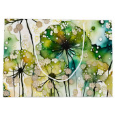 Queen Anne's Lace en Bubbles Abstract Groot Cadeauzakje (Achterkant)