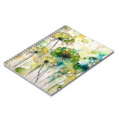 Queen Anne's Lace en Bubbles Abstract Notitieboek (Linkerzijde)