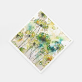 Queen Anne's Lace en Bubbles Abstract Servet (Hoek)