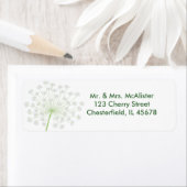 Queen Anne's Lace Flower Adreslabel Etiket (Insitu)