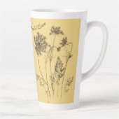 Queen Anne's Lace op een grote latte Mok (Rechts)