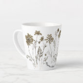 Queen Anne's Lace op een kleine latte Mok (Linkerhoek)