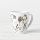 Queen Anne's Lace op een kleine latte Mok (Rechterhoek)