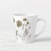 Queen Anne's Lace op een kleine latte Mok (Rechts)