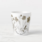 Queen Anne's Lace op een kleine latte Mok (Voorkant)