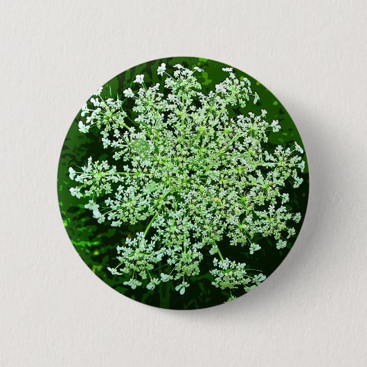 Queen Anne's Lace Ronde Button 5,7 Cm (Voorkant)