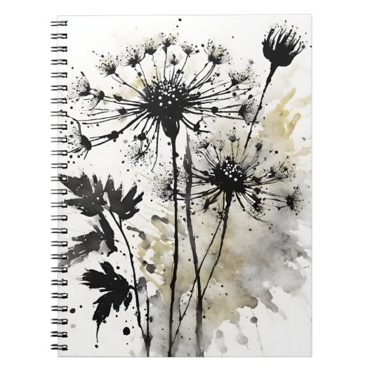 Queen Anne's Lace - Watercolor flowers Notitieboek (Voorkant)
