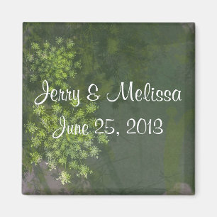 Queen Anne's Lace Wedding Favor Magnet