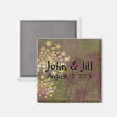 Queen Anne's Lace Wedding Favor Magnet (Voorkant / Achterkant)