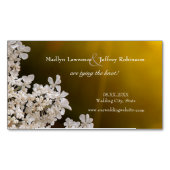 Queen Anne's Lace zonlicht bruiloft opslaan van de Visitekaartje Magneet (Voorkant)