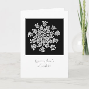 'Queen Anne's Snowflake' Lege Wenskaart Feestdagen Kaart