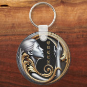 Queen Art's Metal Circle Sleutelhanger - Elegant, (Voorkant)