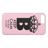 Queen B Keep Calm Case-Mate iPhone Case (Achterkant (Horizontaal))