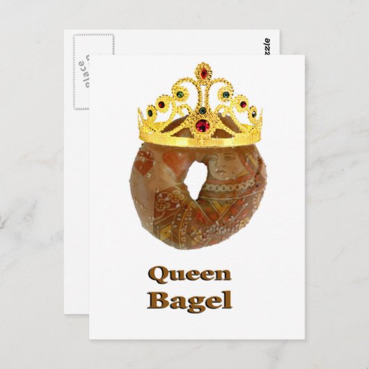 Queen Bagel Briefkaart (Voorkant / Achterkant)
