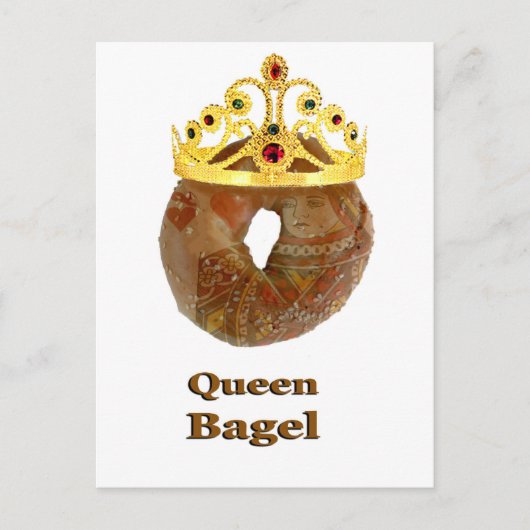 Queen Bagel Briefkaart (Voorkant)