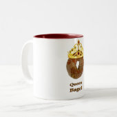 Queen Bagel Tweekleurige Koffiemok (Voorkant links)