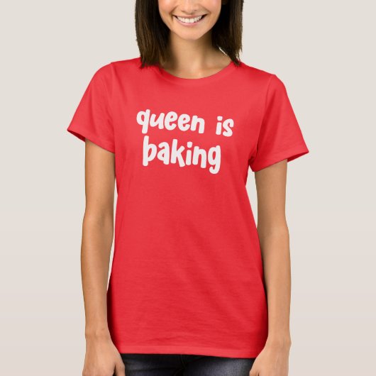Queen bakt Schattige T-shirt voor vrouwen (Voorkant)