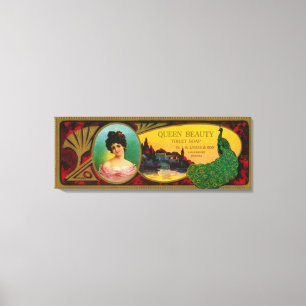 Queen Beauty Soap Label Logansport, IN Canvas Afdruk