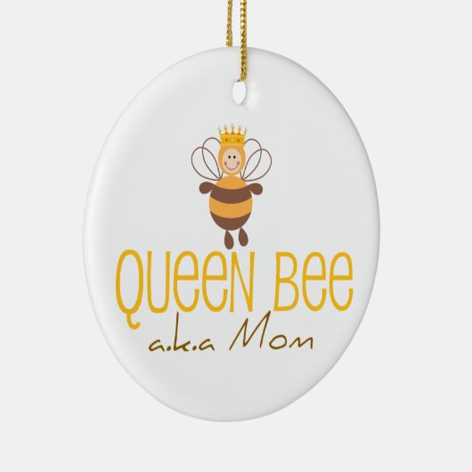 Queen Bee AKA Mom Keramisch Ornament (Rechts)