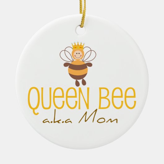 Queen Bee AKA Mom Keramisch Ornament (Voorkant)