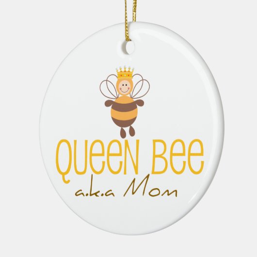 Queen Bee AKA Mom Keramisch Ornament (Links)