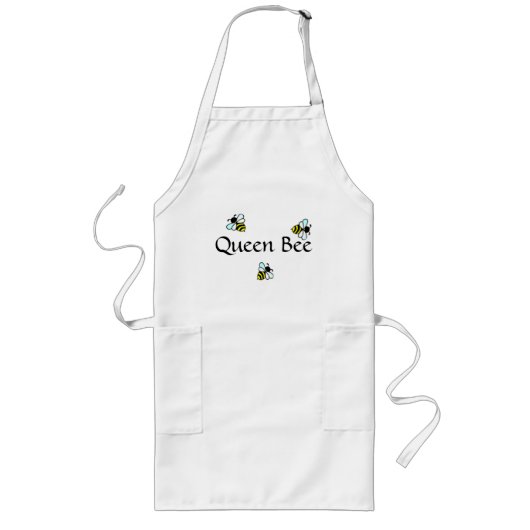 Queen Bee Apron Lang Schort (Voorkant)