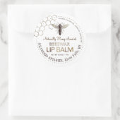 Queen Bee Beeswax Lip Balm Label Honingraat (Tas)