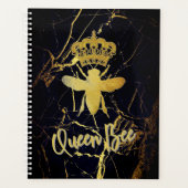 QUEEN BEE Black Marble Planner Calendar (Voorkant)