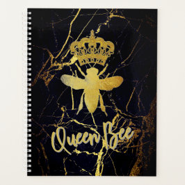 QUEEN BEE Black Marble Planner Calendar