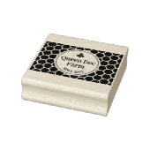 Queen Bee Boerderij Wood Art Stamp Rubberstempel (Stempel)