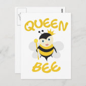 Queen Bee Briefkaart (Voorkant / Achterkant)