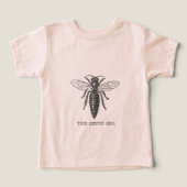 Queen Bee Bug Insect Antiek Illustratie (Design voorkant)