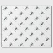 Queen Bee Bug Insect Antiek Illustratie Cadeaupapier (Vlak)