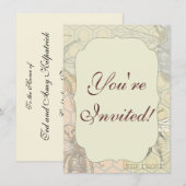 Queen Bee Bug Insect Antiek Illustratie Kaart (Voorkant / Achterkant)