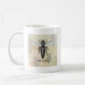 Queen Bee Bug Insect Antiek Illustratie Koffiemok (Links)