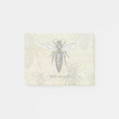 Queen Bee Bug Insect Antiek Illustratie Post-it® Notes (Voorkant)