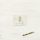 Queen Bee Bug Insect Antiek Illustratie Post-it® Notes (Op bureau)