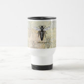Queen Bee Bug Insect Antiek Illustratie Reisbeker (Center)