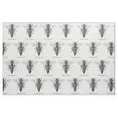 Queen Bee Bug Insect Antiek Illustratie Stof (Fat Quarter)