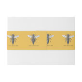 Queen Bee Bug Insect Antiek Illustratie Uitnodigingen Wikkel (Achterkant Voorbeeld)