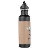 Queen Bee Bug Insect Antiek Illustratie Waterfles (Links)