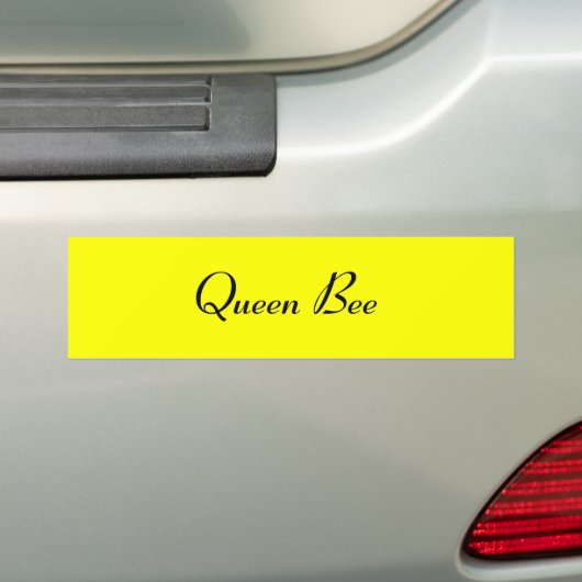 Queen Bee Bumpersticker (Op auto)