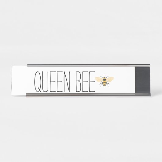 Queen Bee Bureau Naambordje (Voorkant)
