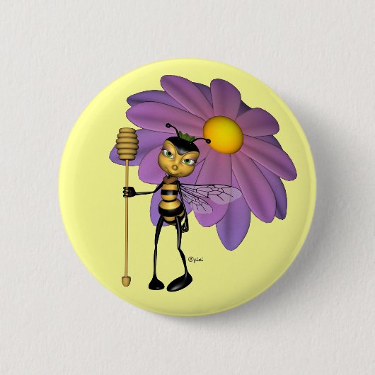 Queen Bee Button (Voorkant)