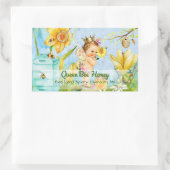 Queen Bee Canning Labe Rechthoekige Sticker (Tas)