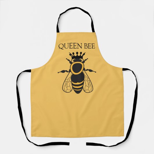 Queen Bee Chef Personalize Apron Schort (Voorkant)