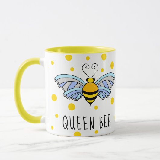 Queen Bee Coffee Mok (Links)