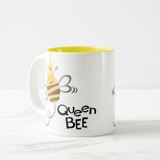 Queen BEE, Coffee Mok (Voorkant links)